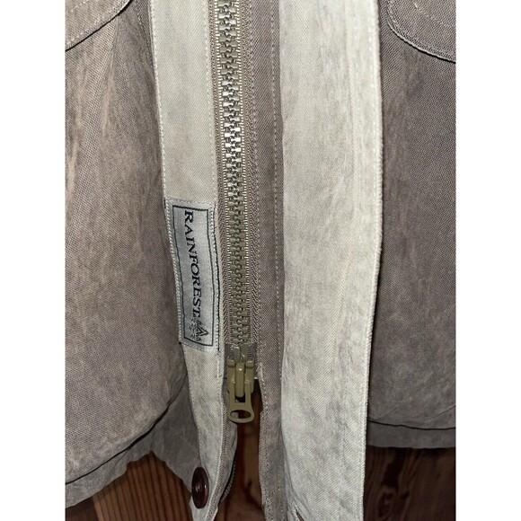 Rainforest Mens Brown Zip Up Removable Liner Down Winter Jacket Nordstrom Size L - Picture 9 of 16